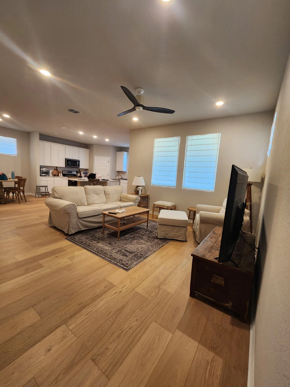 Engineered Oak Flooring and interior painting in Leander Tx