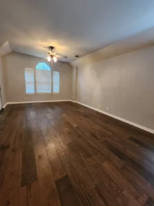 Engineered Hickory flooring installed in Round Rock Tx