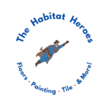 Habitat Heroes floors and painting new logo