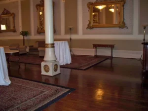 Hardwood floor refinishing at the Driskill Hotel in Austin, tx