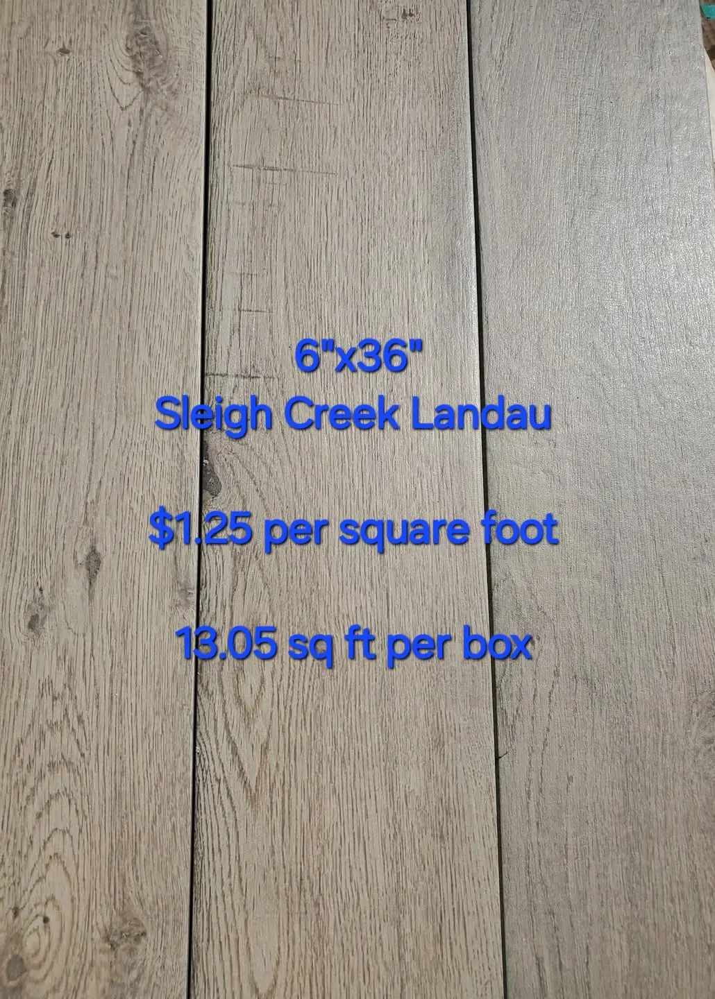 A photo of Sleigh Creek Landau wood look tile for sale