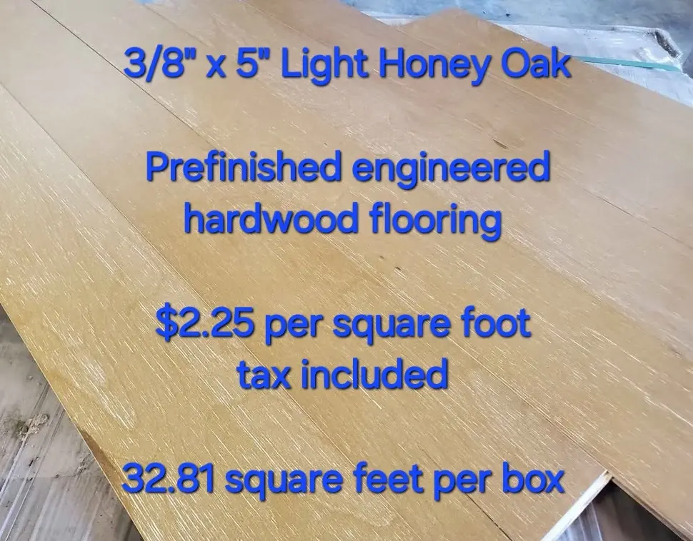 A photo of Light Honey engineered hardwood flooring for sale