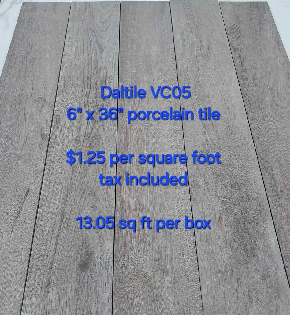 A photo of Daltile VC05 6x36 wood look tile for sale
